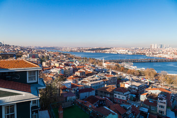 Poster - Cityscape of Historical Center Istanbul Golden Horn