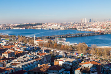 Poster - Cityscape of Historical Center Istanbul Golden Horn