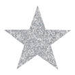 © writerfantast - Vector luxury silver star. Element for advertising poster for restaurant, boutique and cafe, jewelry, fashion and party.