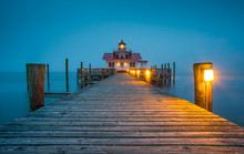 Manteo NC Roanoke Marshes Lighthouse In Outer Banks North Carolina