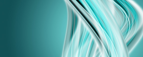 Poster - Abstract elegant wave panorama background design with space for your text