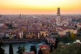Fototapeta Miasto - View of Verona city