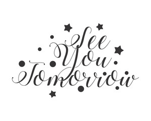 Wall Mural - see you icon typography typographic creative writing text image 2