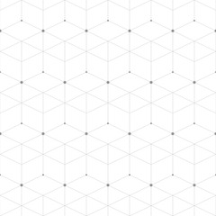 Poster - Abstract geometric pattern dot with rhombuses. Repeating seamless background ,illustration