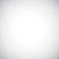 Poster - Geometric abstract grey illustration with connected lines and dots. Medicine, science, technology background for your design