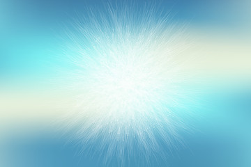 Poster - Geometric abstract with connected line and dots, radial graphics. Minimalism chaotic background visualization. Linear sign, symbol. Big data illustration.