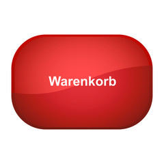 Canvas Print - Glossy Button rot - Warenkorb