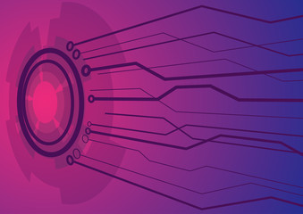 Aufkleber - technology background design