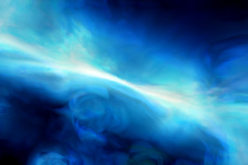 Wall Mural - Blue glowing plasma watercolor concept