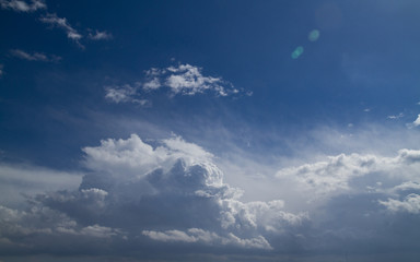 Blue sky with clouds