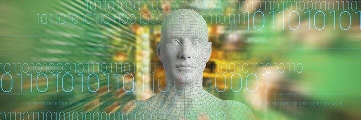 Poster - Composite image of composite image of gray 3d man
