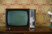 Vintage TV On A Shelf