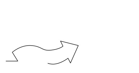 Poster - animation of continuous line arrows