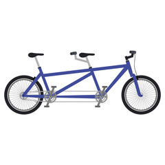 Sticker - bicycle tandem isolated icon