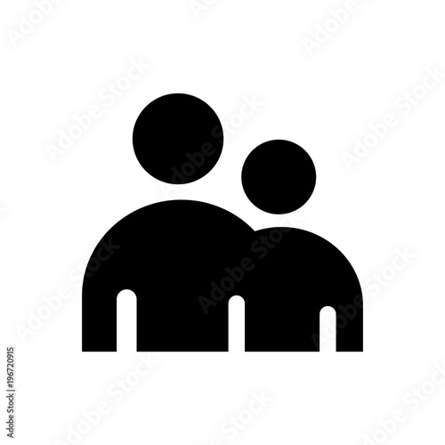 People Outlined Vector Icon Human Outlined Symbolsimple Modern