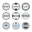 © zhaluldesign - round vintage retro logo badge design illustration,vintage design style, designed for apparel and logo