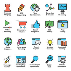 Wall Mural - search engine optimization cartoon design illustration.cartoon design style, designed for web and ap