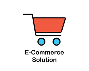 Wall Mural - trolley search engine optimization cartoon design illustration.cartoon design style, designed for we