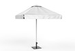 Promotional Aluminum Sun Pop Up parasol Umbrella  For Advertising. 3d rending illustration.