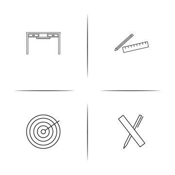 Devices simple linear icon set.Simple outline icons