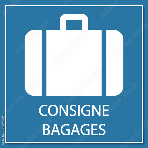 Logo consigne bagages. Stock Vector Adobe Stock
