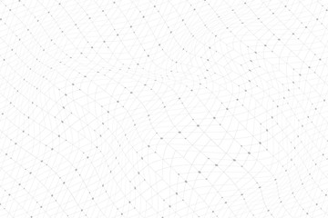 Fototapete - Geometric pattern with connected lines, dots, points, nodes. Graphics array background. Modern stylish polygonal backdrop communication compounds for your design. Lines plexus. Vector illustration.