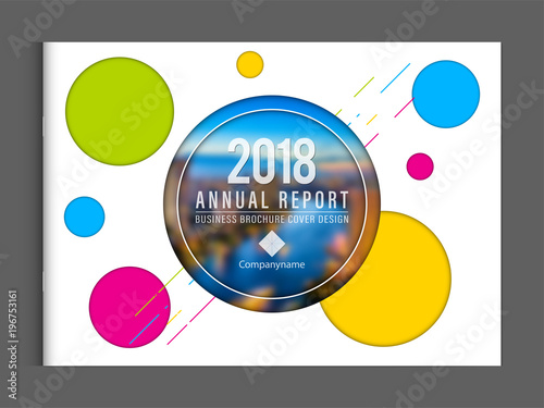 Cover Design Template Corporate Business Annual Report Brochure Poster Company Profile Catalog Magazine Flyer Booklet Leaflet Landscape Cover Page Design Element Sample Image With Gradient Mesh Buy This Stock Vector And