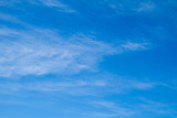 Fototapeta Łazienka - Bright blue sky with light clouds