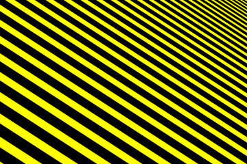 Wall Mural - Simple striped background - black and yellow - diagonal lines, Black and yellow halftone diagonal stripes pattern