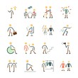 © Orxan - icon Human with disable, chatting, hug, bride and fashion
