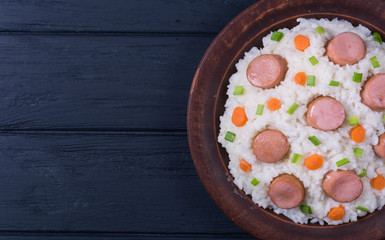 Wall Mural - Rice with sausage