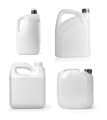 Canvas Print - Plastic canister on white