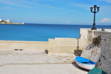 Harbour in Otranto, Italu