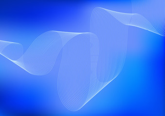 Wall Mural - Vector illustration. Light bright colors linear wavy lines for backdrop. Abstract background.