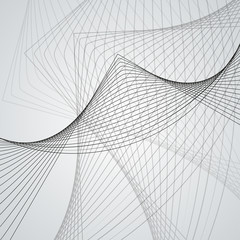 Wall Mural - Vector illustration. Light bright colors linear wavy lines for backdrop. Abstract background.