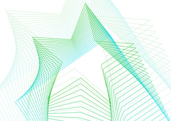 Wall Mural - Vector illustration. Light bright colors linear wavy lines for backdrop. Abstract background.