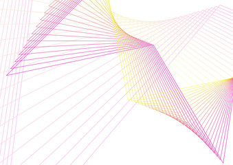 Wall Mural - Vector illustration. Light bright colors linear wavy lines for backdrop. Abstract background.