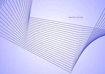 Wall Mural - Vector illustration. Light bright colors linear wavy lines for backdrop. Abstract background.