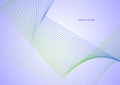 Vector illustration. Light bright colors linear wavy lines for backdrop. Abstract background.