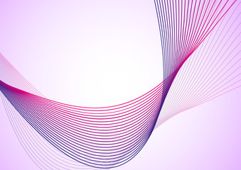 Wall Mural - Vector illustration. Light bright colors linear wavy lines for backdrop. Abstract background.