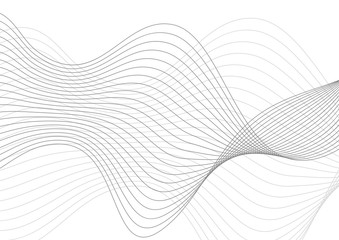 Wall Mural - Vector illustration. Light bright colors linear wavy lines for backdrop. Abstract background.