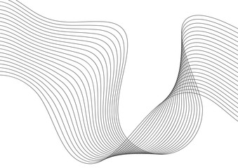 Wall Mural - Vector illustration. Light bright colors linear wavy lines for backdrop. Abstract background.