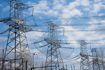 supports of power lines