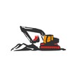 © MIRACEL - Excavator Vector Logo Template. construction, vector illustration