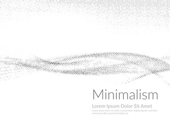 Wall Mural - dotted abstract halftone minimal contemporary design template