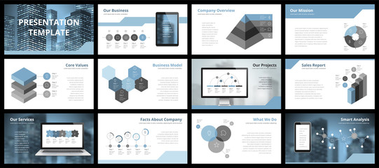 Wall Mural - Business presentation templates