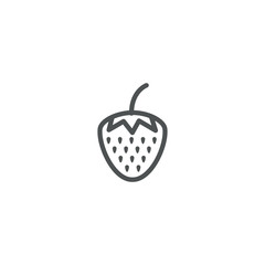 Sticker - strawberry icon. sign design