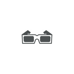 Sticker - 3D glasses icon. sign design