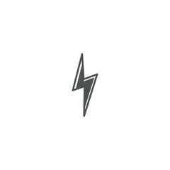 Canvas Print - lightning icon. sign design