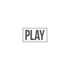 Wall Mural - play icon. sign design